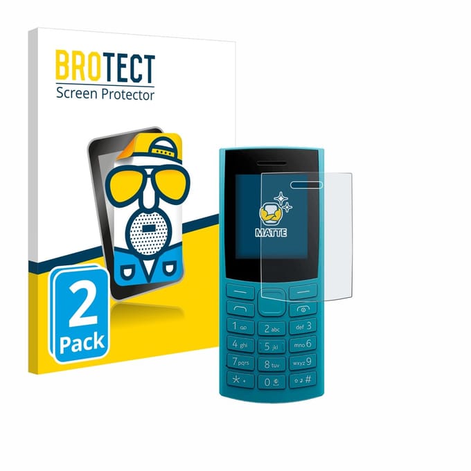 BROTECT - Screenprotector voor Nokia 105 4G 2nd Edition - Folie Beschermfolie matte 2 Stuks