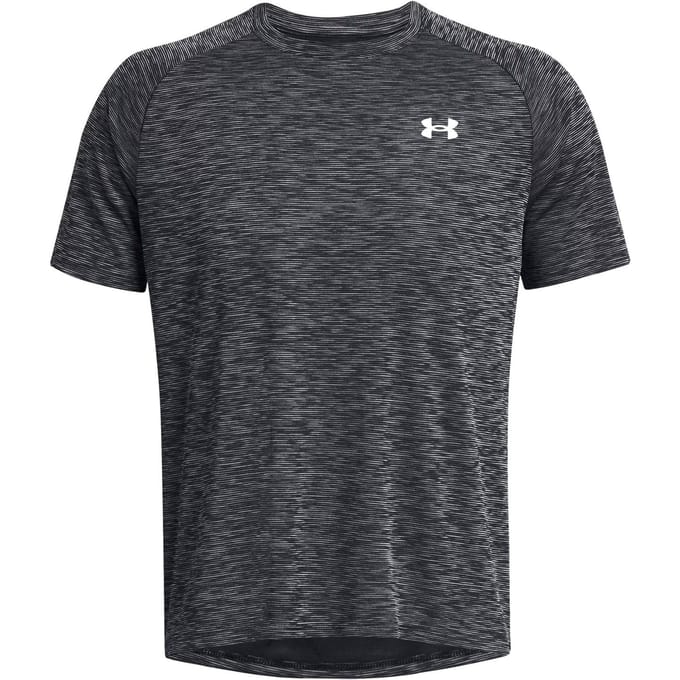 Under Armour Ua tech textured ss-blk training t-shirt korte mouw heren -