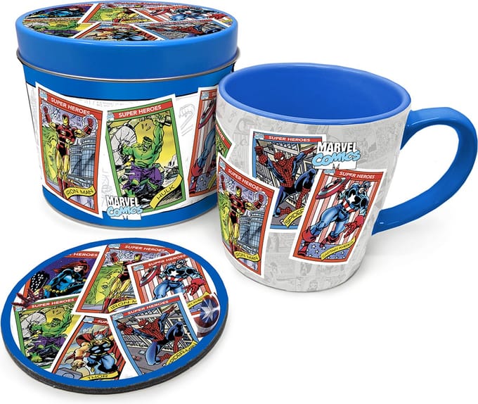 Marvel - Geschenkset "Collectors Card" - Onderzetter en Mok