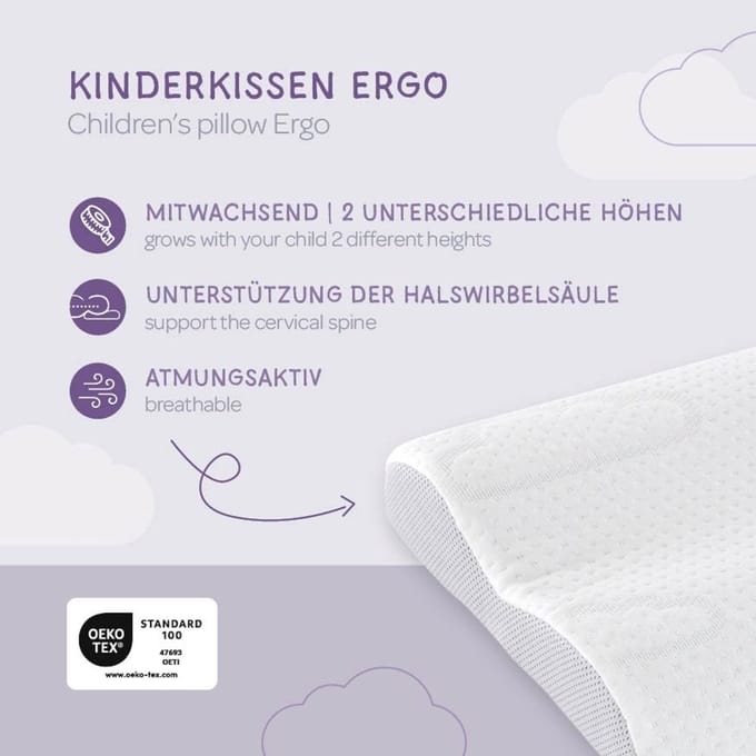 Kinderkussen Ademend en Meegroeiend - Optimaal Slaapcomfort voor Kinderen