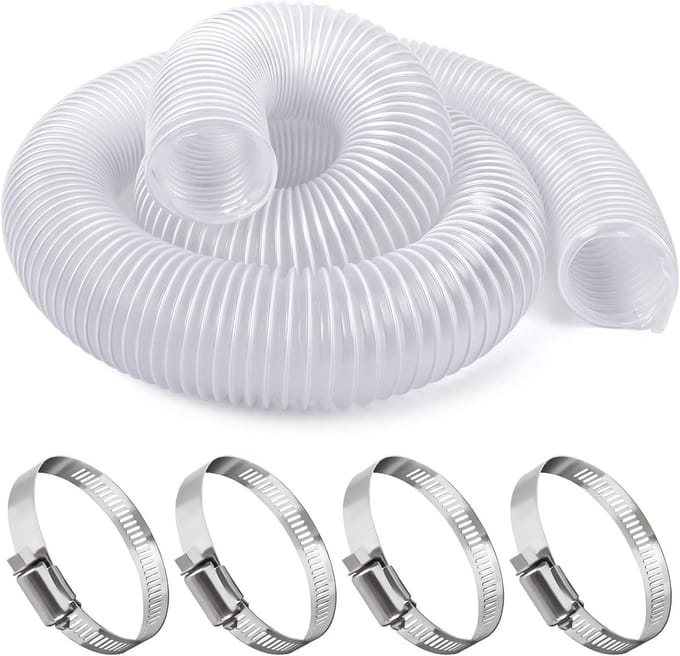 Zware flexibele PVC stofzuigslang 10 cm x 3 meter voor stofafscheiders