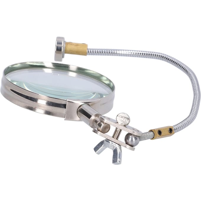 Helping Hand Vergrootglas Flexibele Hals Desktop Vergrootglas voor Solderen Lezen Hobby's Knutselen