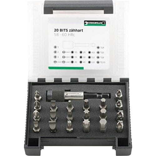 Stahlwille 1204/21-2 BIT-SET IN KUNSTSTOFFBOX 96080122 Bitset