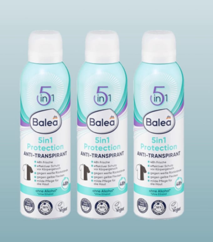 Balea deodorant antitranspirant protection 5in1 | 3x 200ml