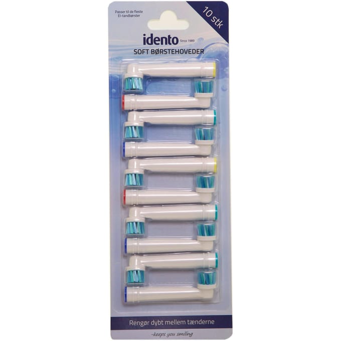 Idento Soft Toothbrush Heads 10-pack 10 st