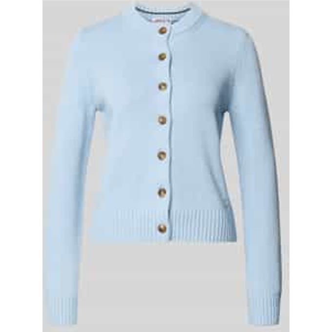 Gebreid vest met ronde hals en knoopsluiting