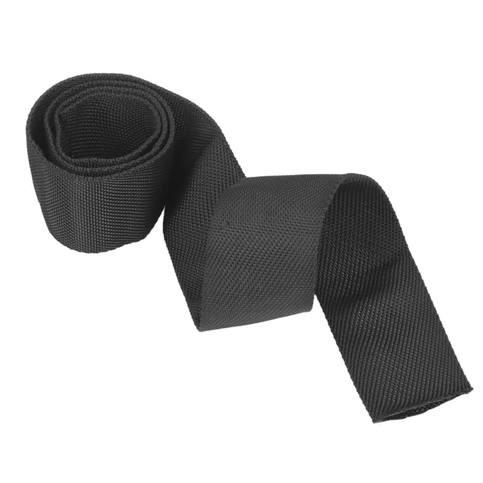 Polyester Lierkabel Beschermhoes Zwart Universeel voor 5cm1.97in Breedte Kabel 1m / 3.3ft