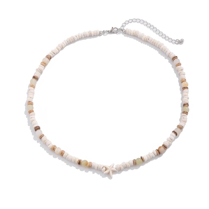 Jomide Ketting Bohemian Beach - Zeester - Beige