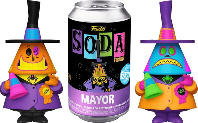 Funko Pop! Soda: The Nightmare Before Christmas - Mayor (Blacklight) (kans op speciale Chase editie)