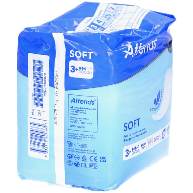 Attends® Soft 3 Extra Plus Inleg Anatom. 10 Verband