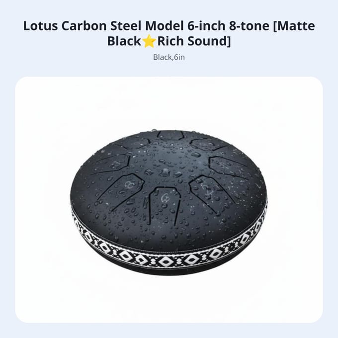 Stalen Slagtrommel Lotus Thema Ontwerp Percussie-instrument Hemels Geluid Handmatig Gestemd Voor Meditators