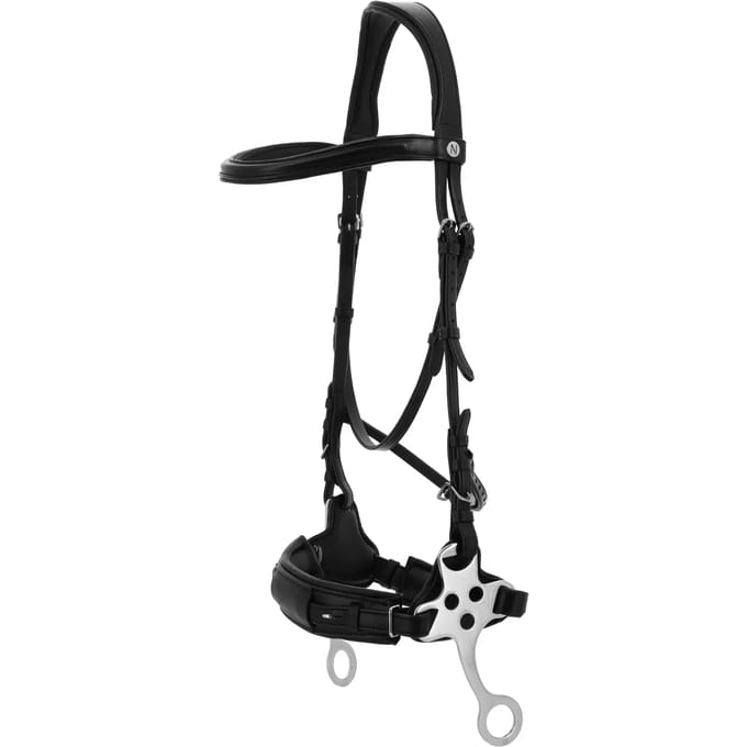Norton Equestrian Compet Hackamore Hoofdstellen Zwart Full