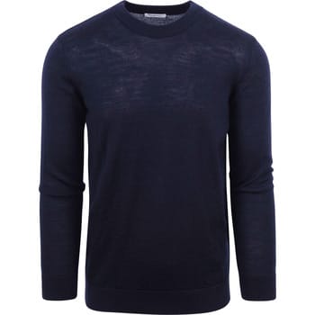 KnowledgeCotton Apparel Pullover Wol Navy - Maat XXL - Heren - Pullovers