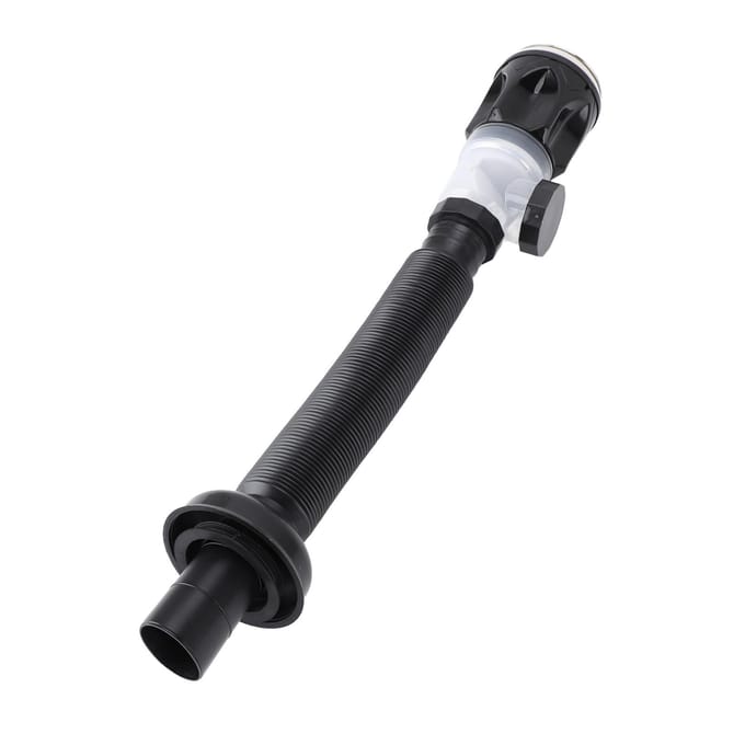 Tuyau d'évacuation d'évier extensible flexible Tuyau d'évacuation d'évier inodore Siphon de sol d'évier Kit d'évacuation d'évier black
