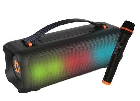 N-Gear Blazooka 703B - Bluetooth Speaker - Karaoke Set - Party Box met Microfoon - Zwart