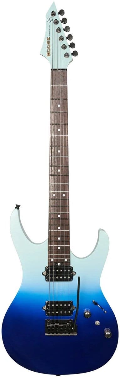 Mooer MMT50 Blue-White Gradient elektrische gitaar met gigbag