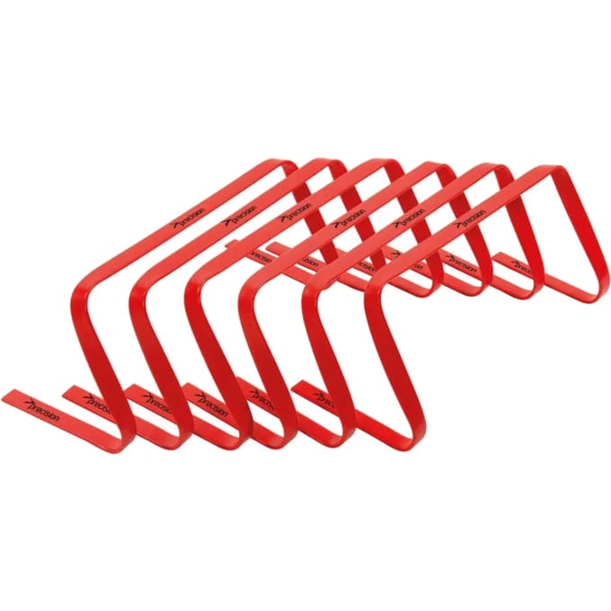 Precision Training - mini horden plat - rood - 22.5 centimeter - 6 stuks