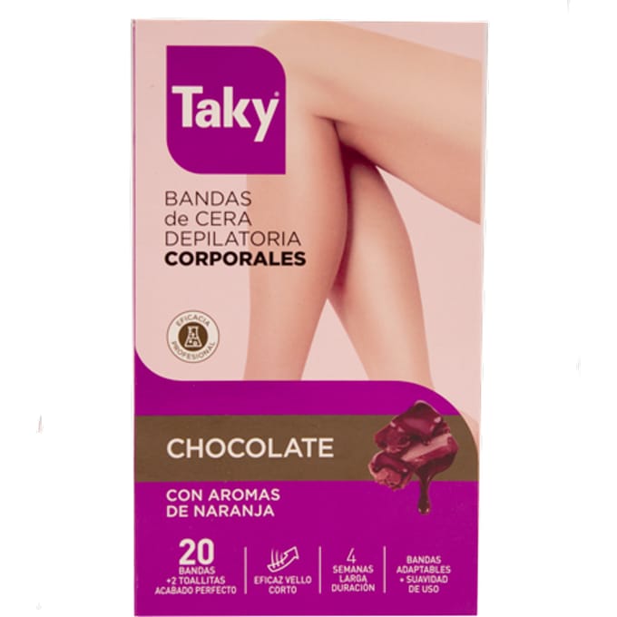Taky Chocolade Lichaamswasstrips - 20 stuks