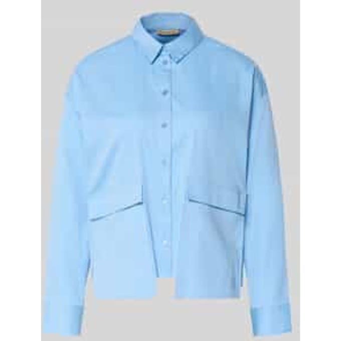 regular fit blouse met klepzakken