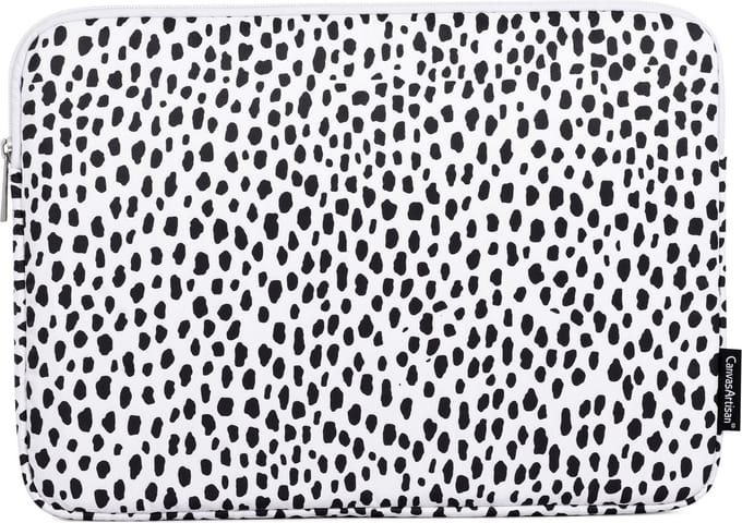 Laptophoes 15.6 Inch GV - Laptop Sleeve - Panterprint Wit