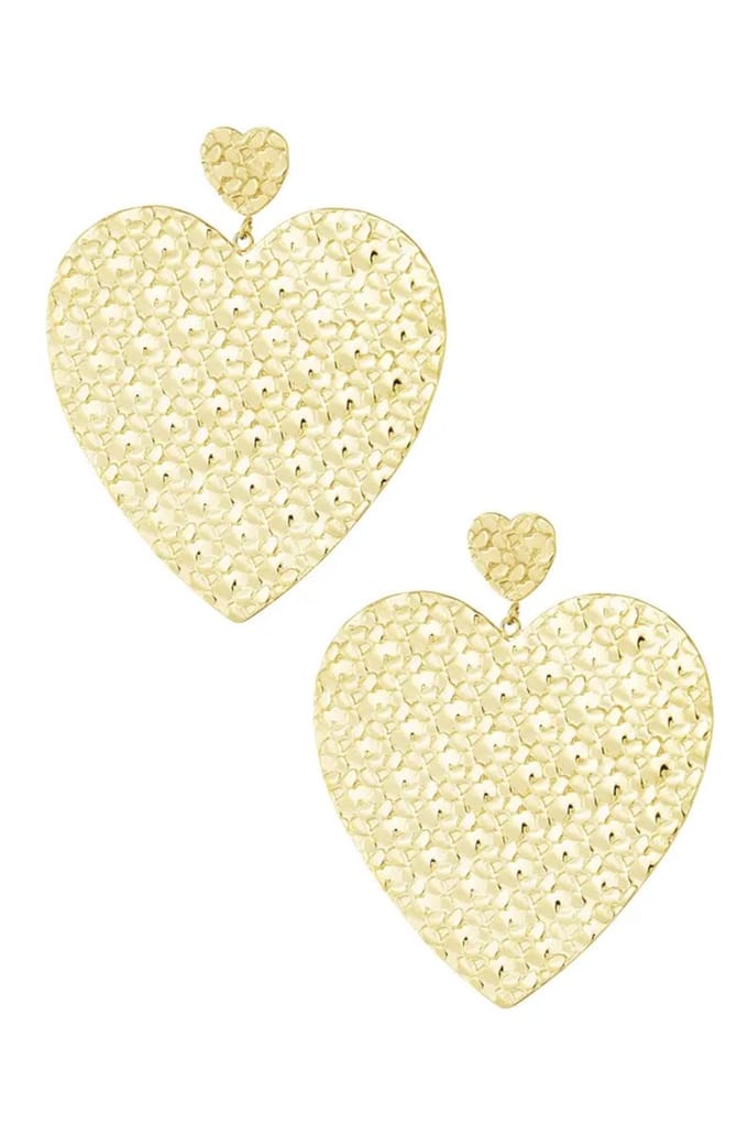 Yehwang Oorbellen - Dubbel Hart - Stainless Steel