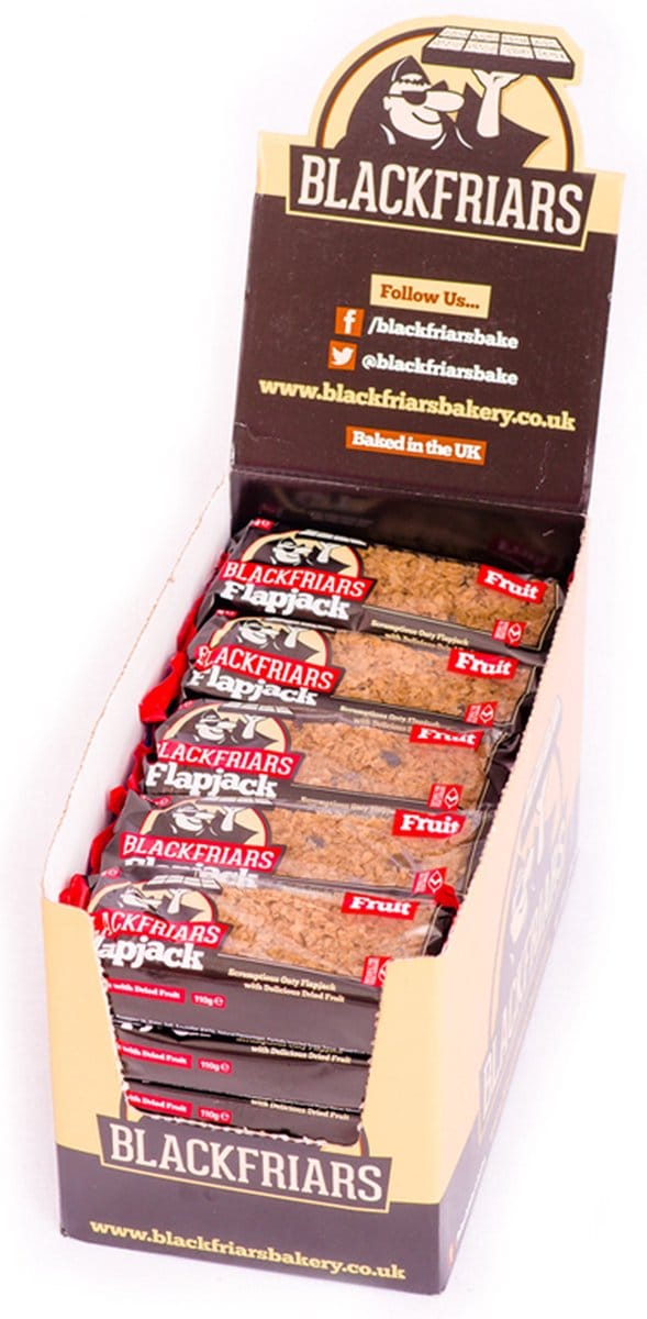 Blackfriars Flapjacks (25x110g) Fruit - Repen - Energie repen