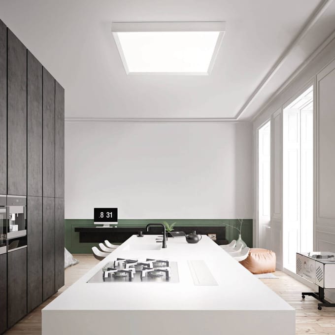 Linea Light LED plafondlamp Tara Maxi, 74 cm x 74 cm
