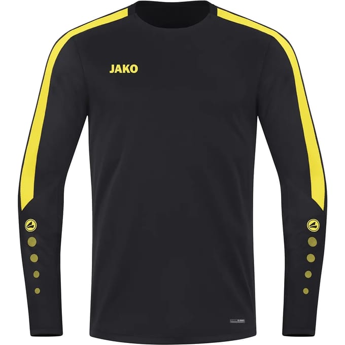 Jako Power Sweater Kinderen - Geel / Zwart | Maat: 152