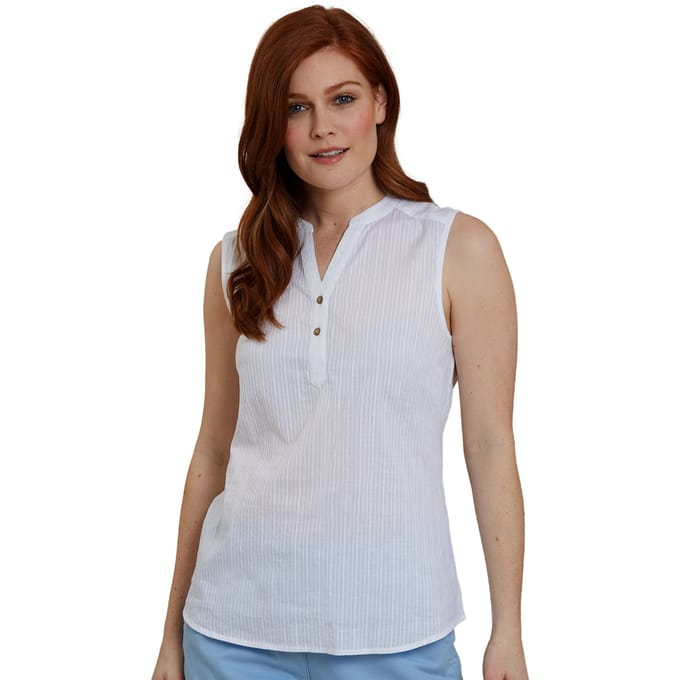 Mountain Warehouse Dames/Dames Petra Mouwloos Shirt (Wit)