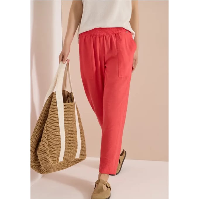 Mid Waist Slim Legs broek in Loose Fit