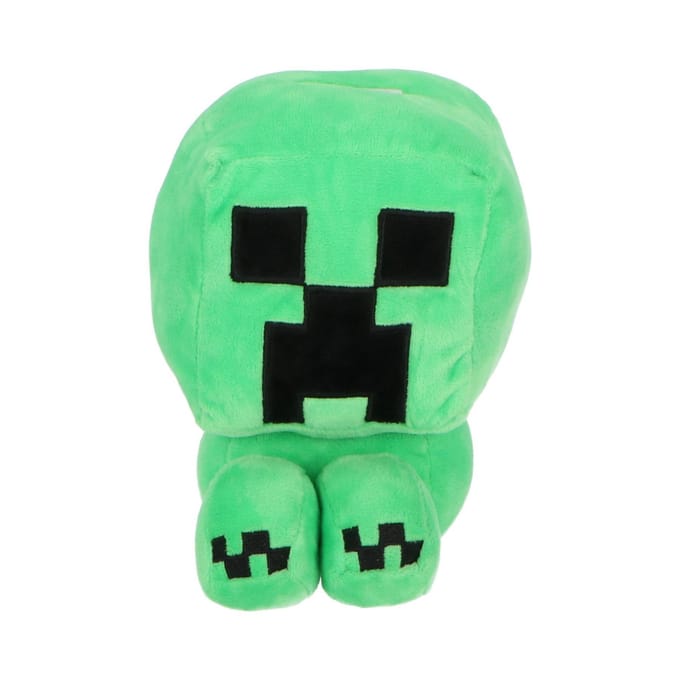 Minecraft Pluche Spaarpot - Creeper - Knuffel - Spaarpot - 20 cm - Groen