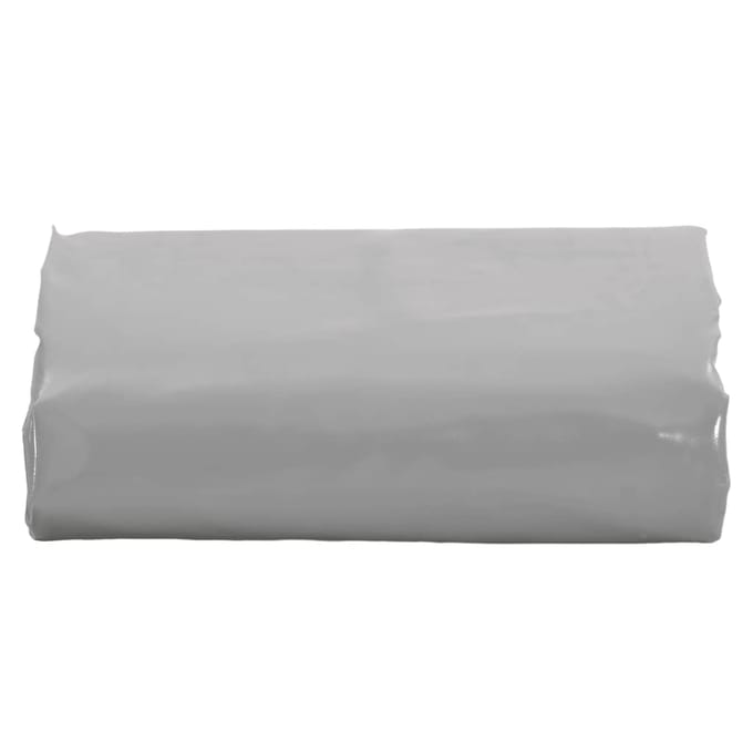 vidaXL - Zeil - 650g - / - m² - Grijs - 5 - x - 8 - m - Canvas - met - PVC-coating