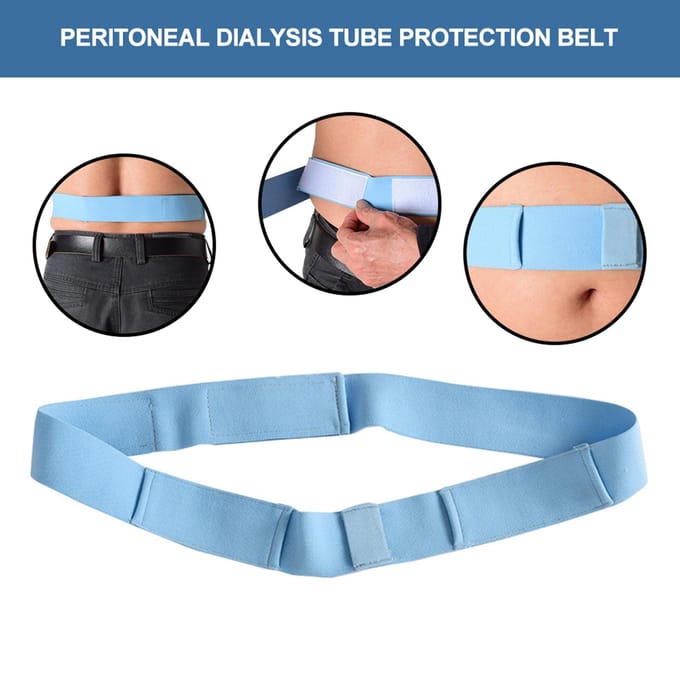 Peritoneale Dialyse Conduit Riem Verstelbaar Ademend Abdominaal Rugondersteuning Blauw S S blauw