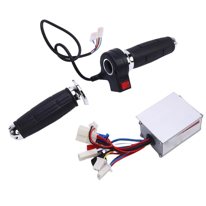 Elektrische Scooter Elektrische Draaigashendel met Controller Aluminiumlegering 3 Snelheden Gasklepregeling black