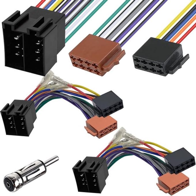 Allecto - ISO-aansluitkabel autoradio - 16-pins DIN-stekkeradapter