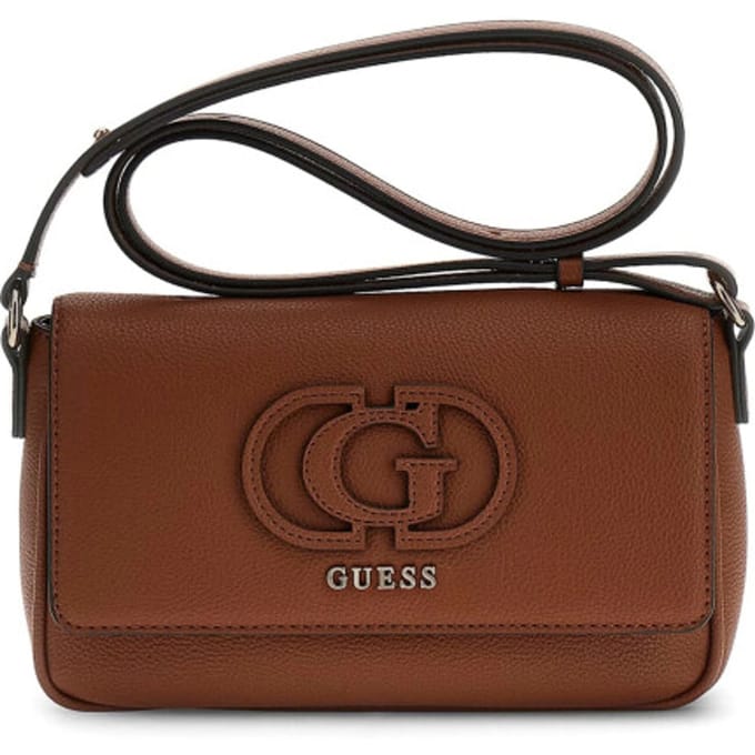 GUESS schoudertas Isola Convertible Xbody Flap Cognac bruine