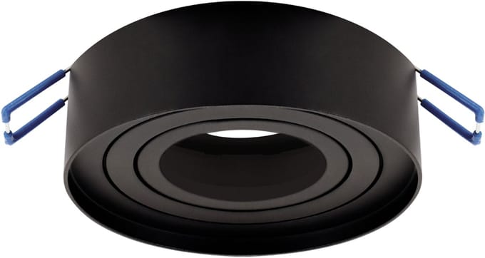 ODYN - inbouwspot Armatuur - Rond - Zwart kleur - 90mm