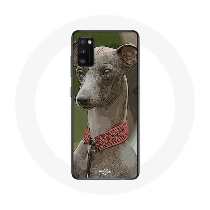 Samsung Galaxy A41 Hoesje Windhond Windhond grijs