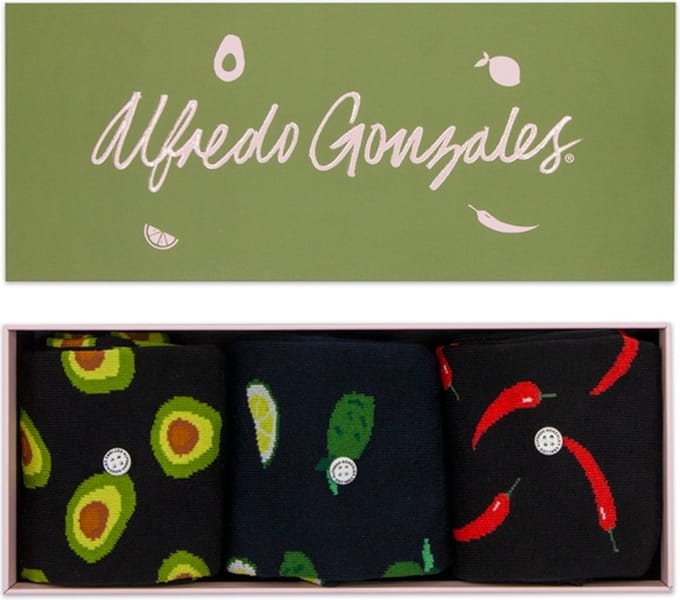 Alfredo Gonzales Giftbox 3 Paar Pepers, Avocado, Limoen - S