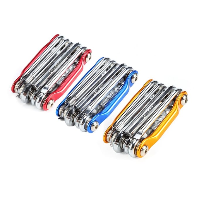 11in1 Transformers Fietsreparatietool Fiets Zak Multifunctioneel Opvouwbaar Gereedschap gray
