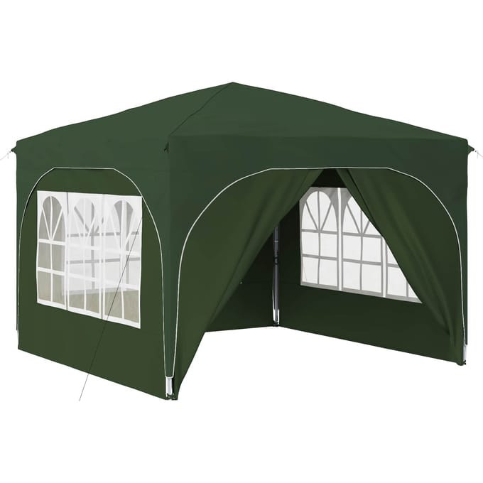 vidaXL - Pop-up - Feesttent - 290 - x - 290 - x - 245 - cm - Groen