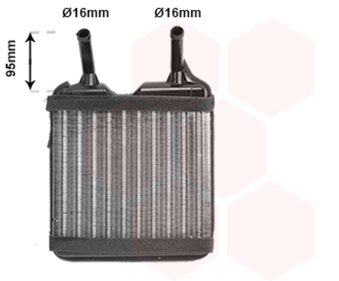 Van Wezel - KACHEL RADIATEUR VOOR OPEL ASCONA C 1981-1988 03054182