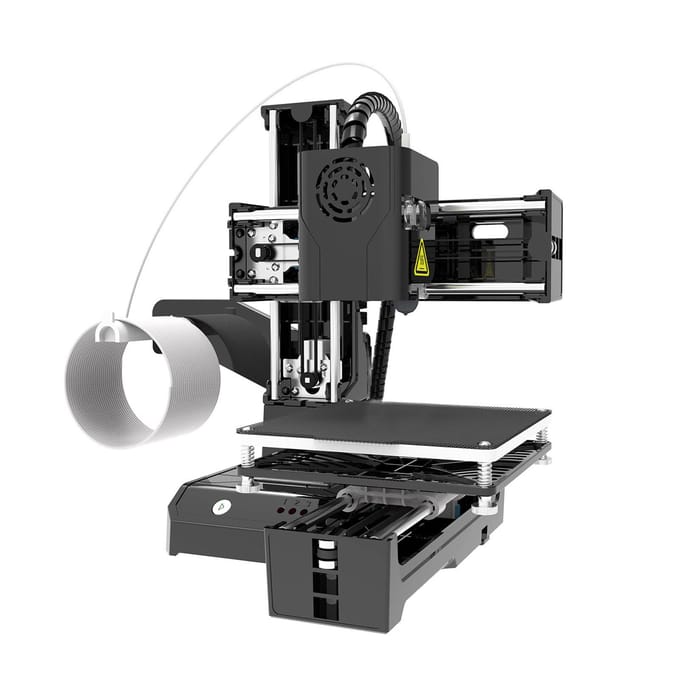 FDM Mini 3D-printer voor beginners Hoge printnauwkeurigheid Uniforme verwarming Printvolume 4x4x4in US PLUG black