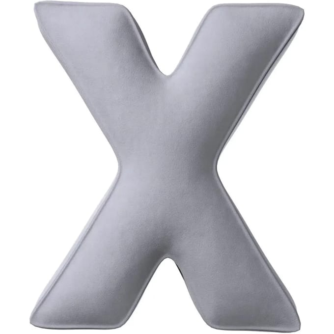 Kussen letter x Yellow Tipi Posh Velvet