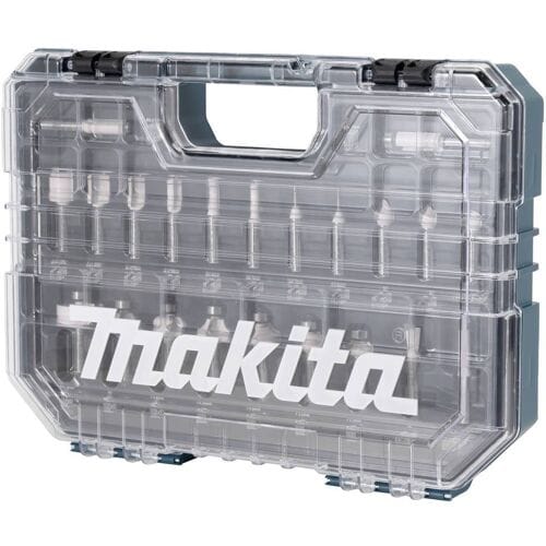 Coffret de fraises Ø8 mm pour défonceuse affleureuse (22 pcs) - MAKITA D-74778