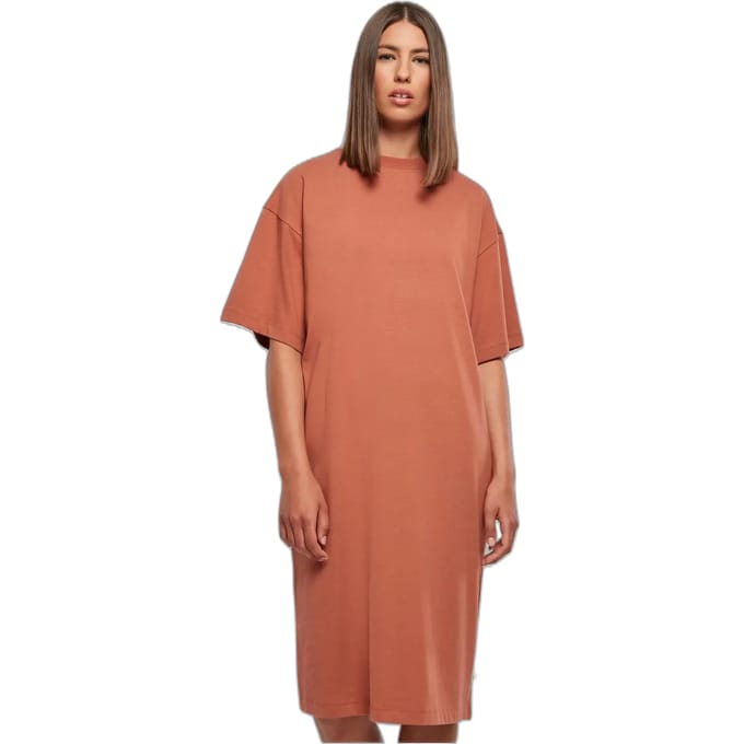 Urban Classics - Organic Long Oversized Tee Korte jurk - 4XL - Oranje