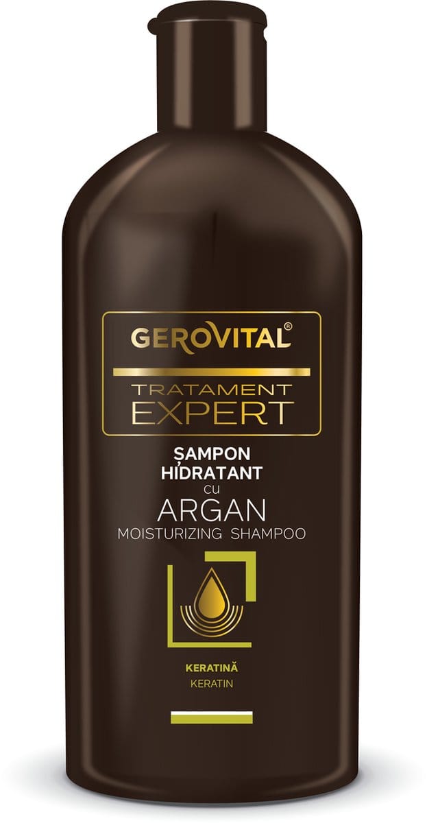 Hydraterende shampoo met Arganolie en Keratine - Treatment Expert Gerovital - 250ml