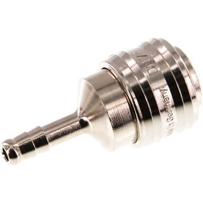 Vernikkeld Messing DN 7.2 (Euro) Luchtkoppeling Snelkoppeling 6 mm Slangpilaar Double Shut-Off