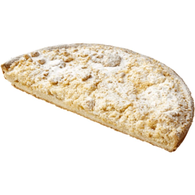Roomboter appelkruimelvlaai half