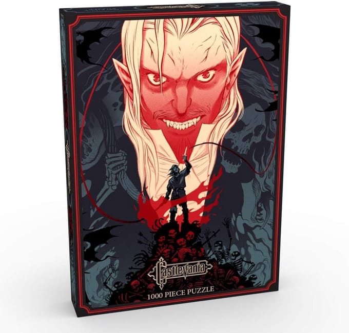 Castlevania Puzzel - Legpuzzel Spel - Ontspanning Thuis - Unieke Artwork - 1000 Stukjes - Rood